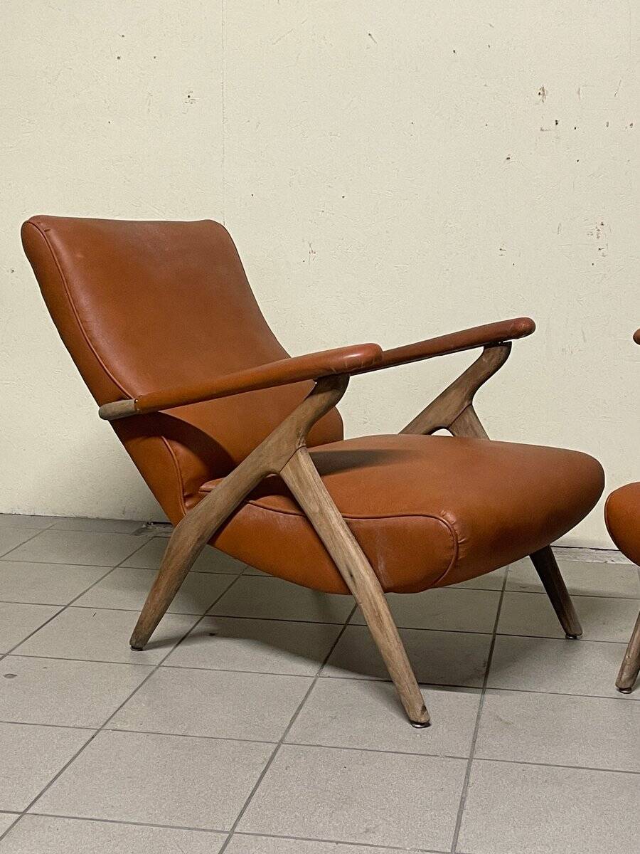 Poltrone in stile di Antonio Gorgone, anni '50, set di 2