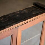 Beautiful late 19th century wall bookcase with double doors