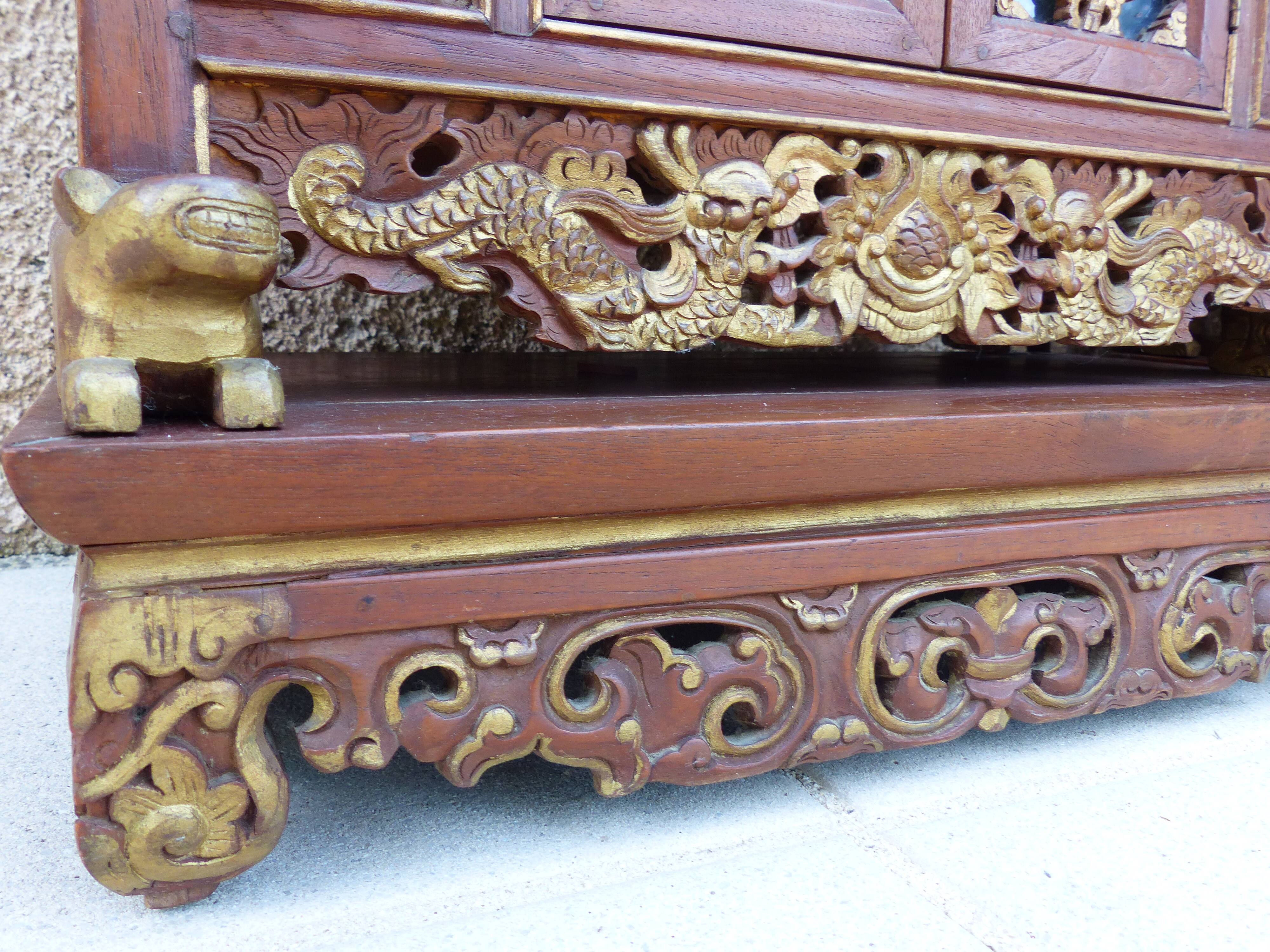 Pair of small peranakan chinese cabinets – indonesia – jakarta