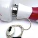 Space age Murano glass table lamp by Mazzega. Italy 1970s