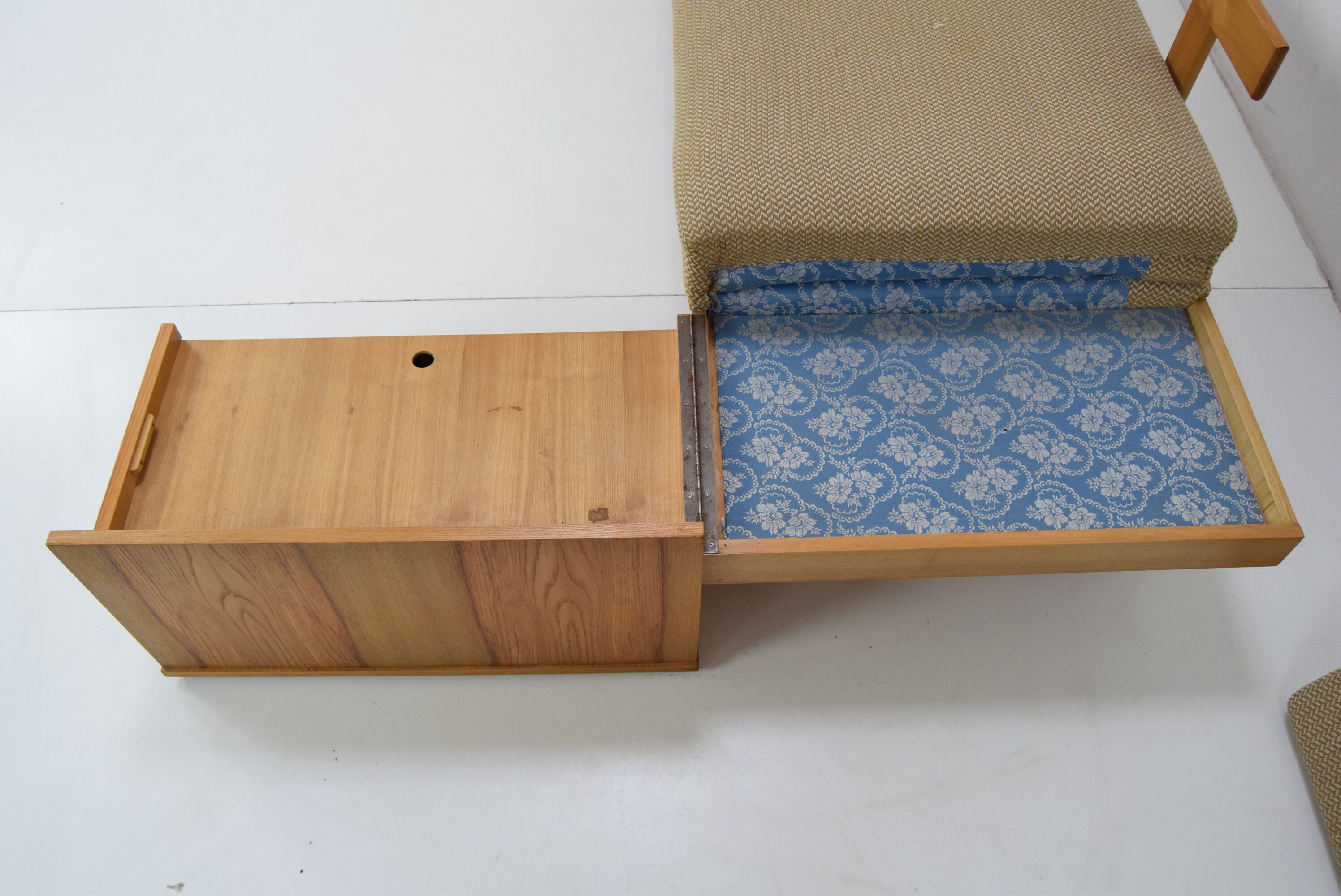 Mid-century Sofa or Daybed by Drevotvar/1970's.