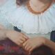 Oil on canvas female portrait 1898 - Maurizio Barricelli (Benevento, 1874 – Rome, 1931)