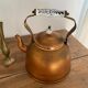 Copper kettle porcelain handle