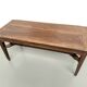 Farm table, old solid oak dough trough, France, around 1920.
