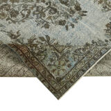 Hand-Knotted Vintage Anatolian 1980s 193 cm x 288 cm Grey Rug