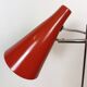 Vintage Red Table Lamp by Josef Hůrka for Lidokov, 1960s