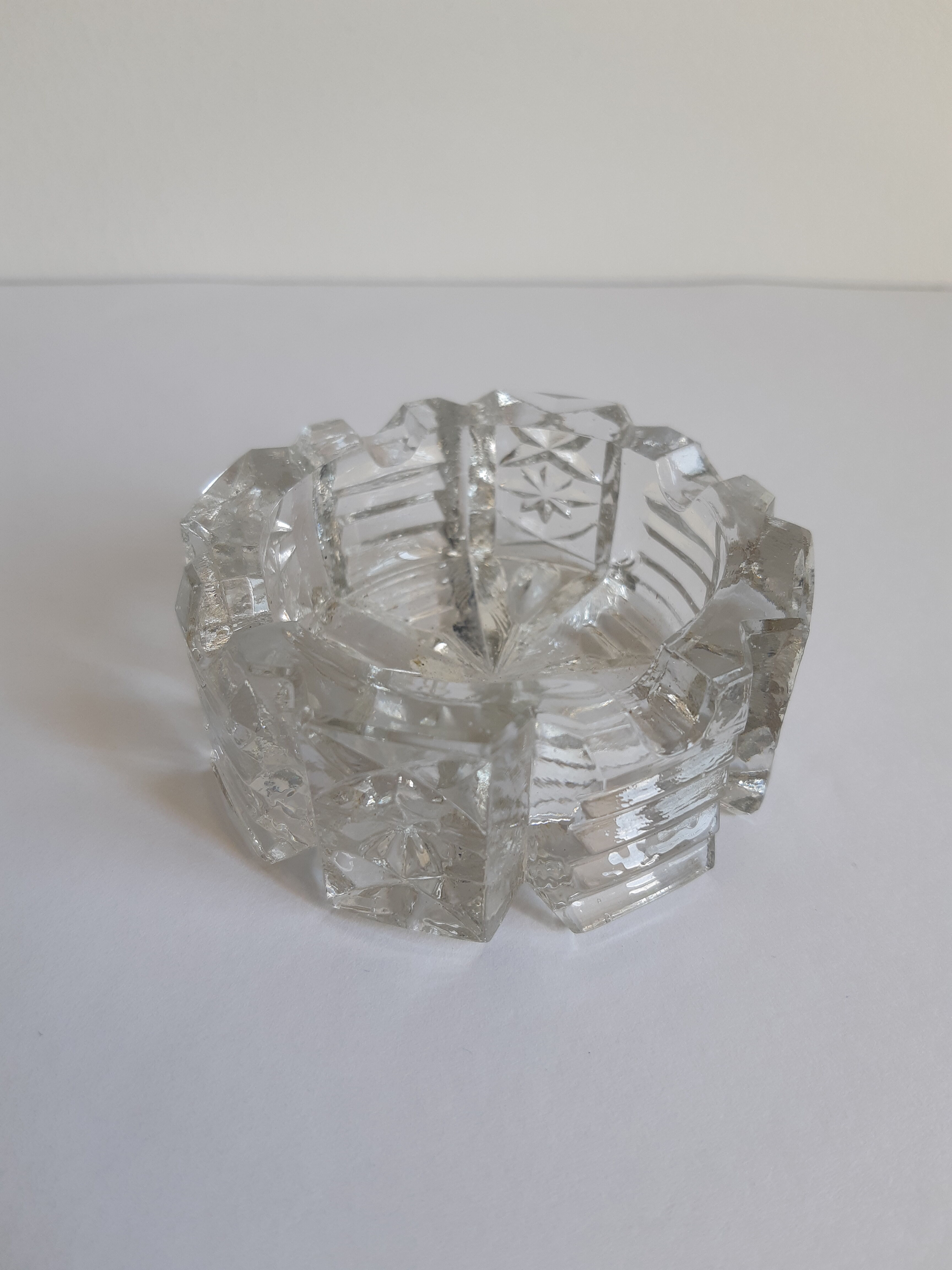 Vintage crystal ashtray