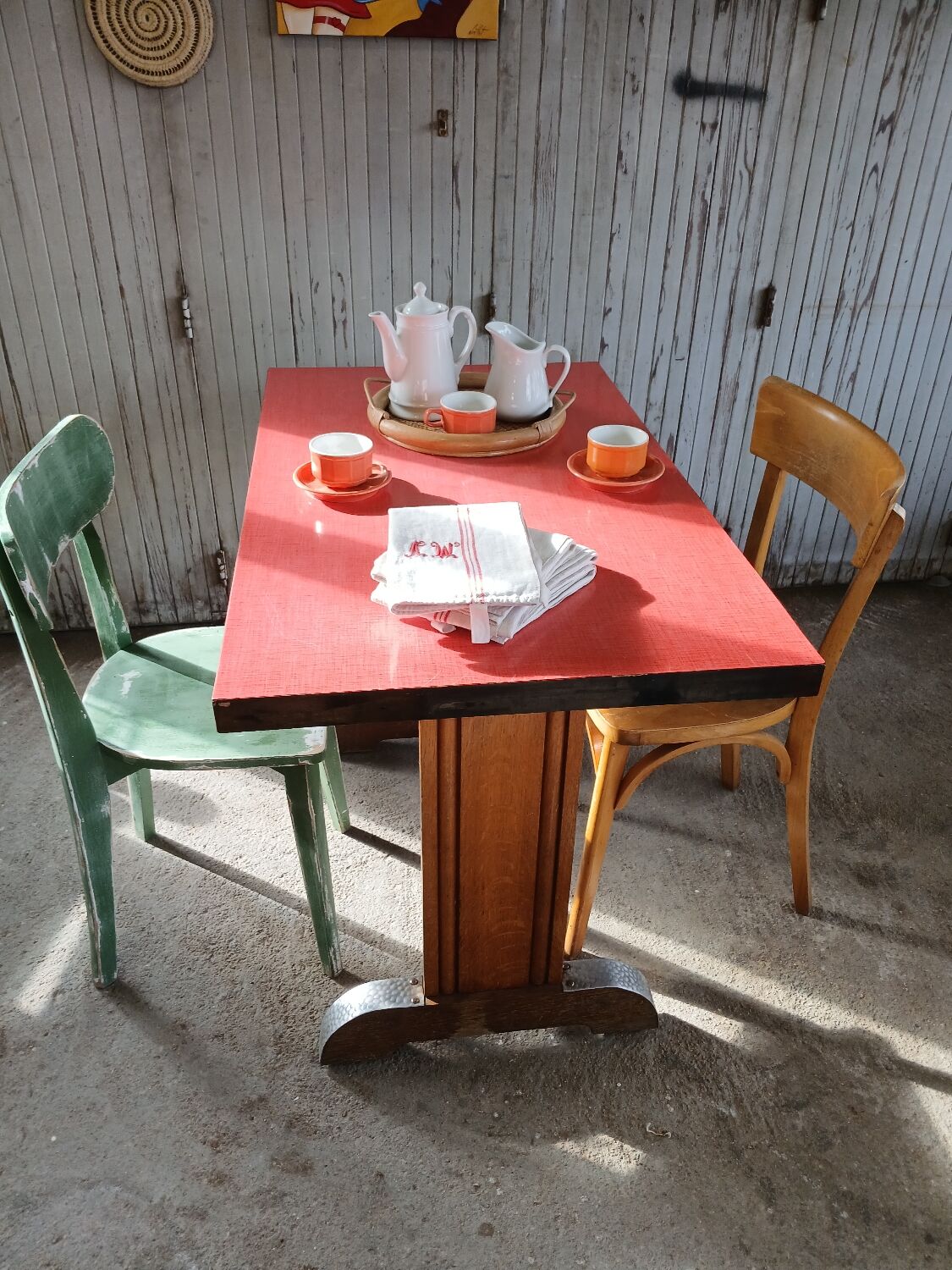 Vintage bistro table