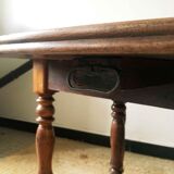 Table à volets ancienne en bois massif