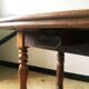 Antique shutter table in solid wood