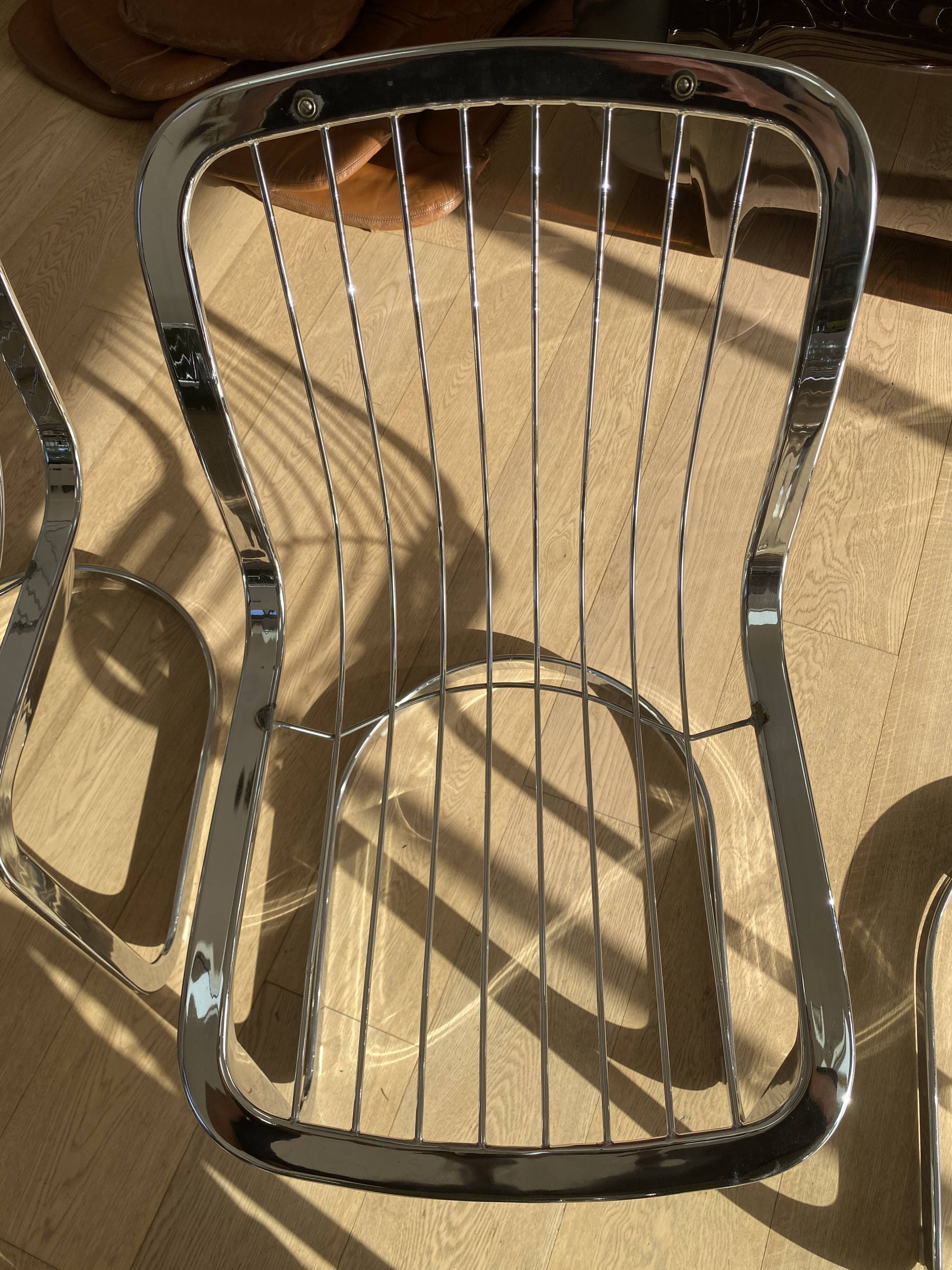 Suite de 6 chaises Cidue Italie 1970