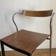 Pair of chairs design in wood and metal model "rio" by Pascal Mourgue