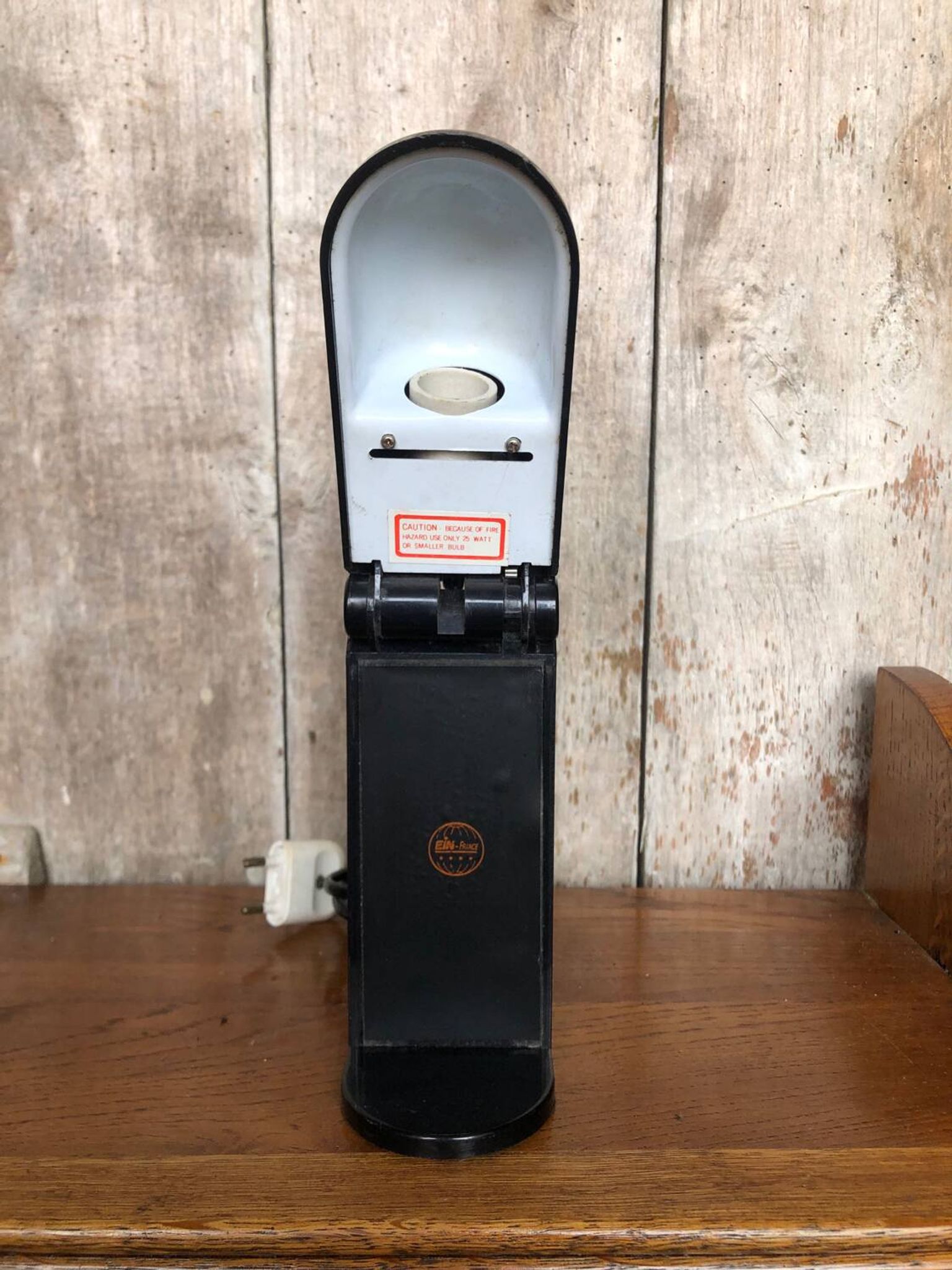 Old BAMBINA Designer Lamp from Fase 80's Ein France Black Vintage