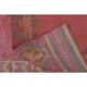 1970s vintage Turkish hand-knotted wool cotton pink runner rug 110x361