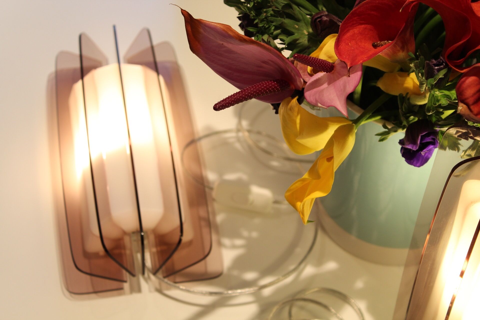 Set sconces Guzzini bagno vintage 70s