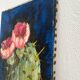 Peinture ancienne huile sur toile cactus signée Claudel