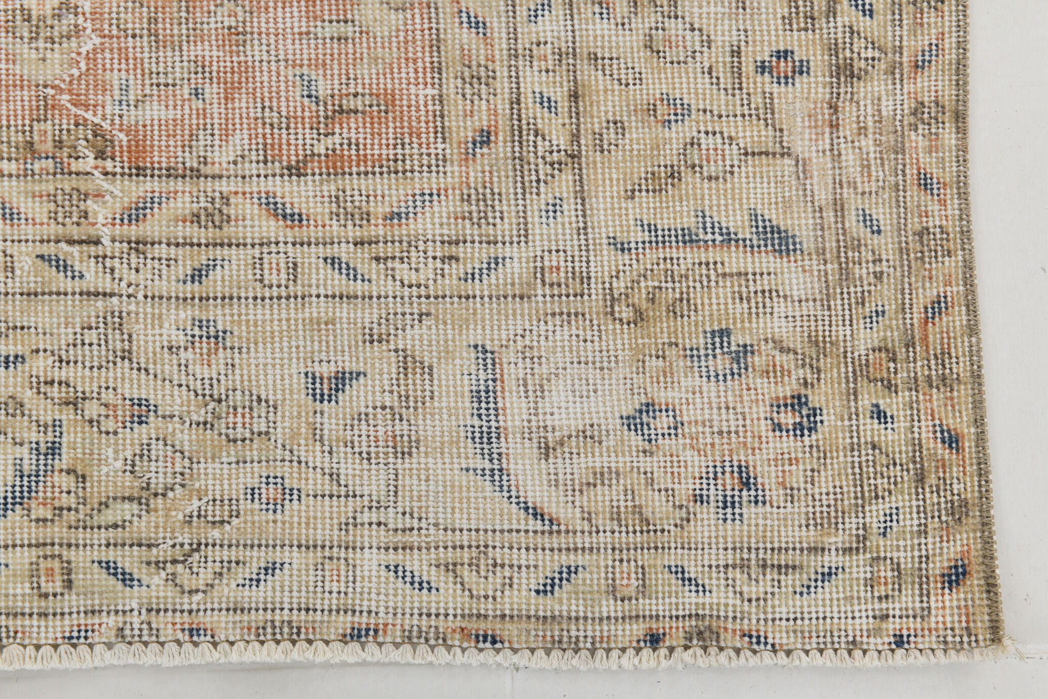 8x12 neutral color floral farmhouse rug 362x257cm