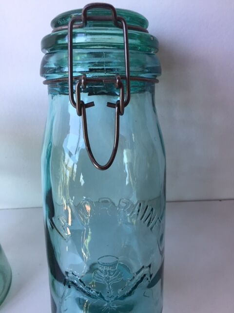 3 canned glass jars Manufrance "la lorraine" and "l ideale"