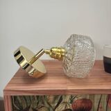 Gold tilting wall light