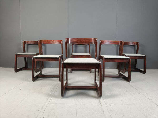 Chaises de salle à manger vintage par Mario Sabot, années 1970