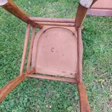 5 wooden bistro chairs