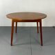Mid-Century Danish Design Modernist extendable round dining table, 19