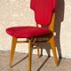 Chaise rétro vintage rouge graphique