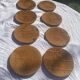 9 plates in straw slurry val d or creation made in france vintage