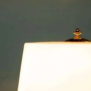 Vintage brass table lamp in Hollywood Regency style from the 50s/60s.