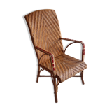 Fauteuil en rotin vintage