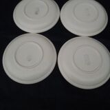 4 assiettes en grès de Gien Modèle Kilifi diam 21 cm