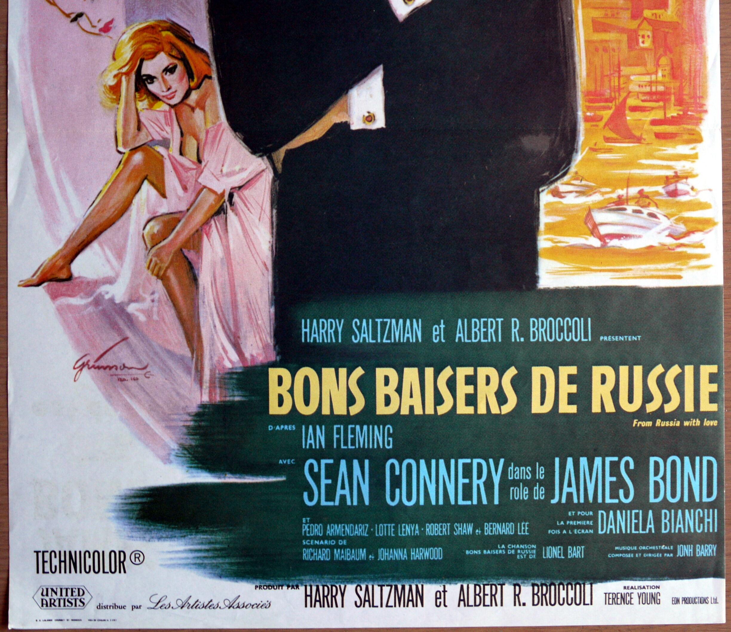 Original movie poster "Good Kisses from Russia" Sean Connery - James Bond 007