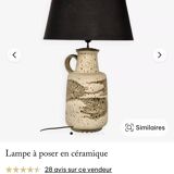 Ceramic lamp West Germany 1950s-60s