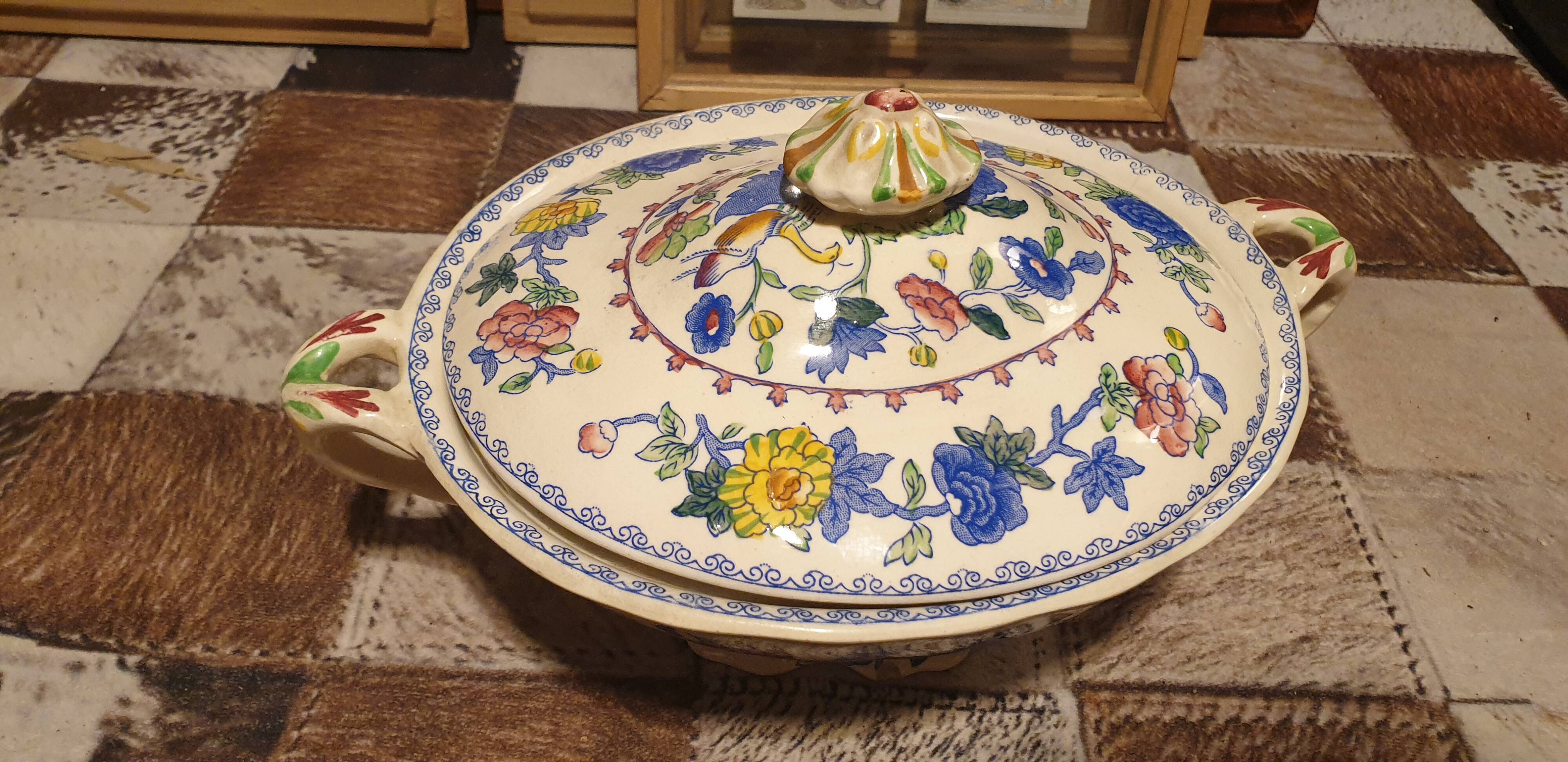 English earthenware soup tureen