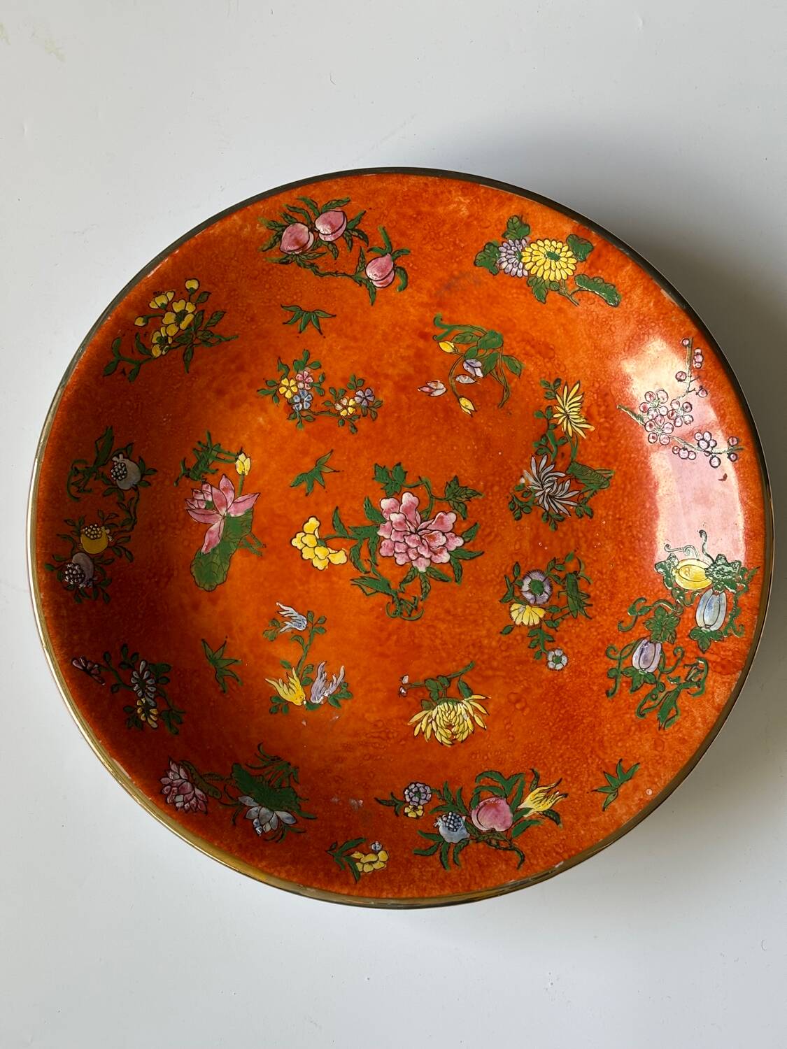 Large Asian porcelain dish