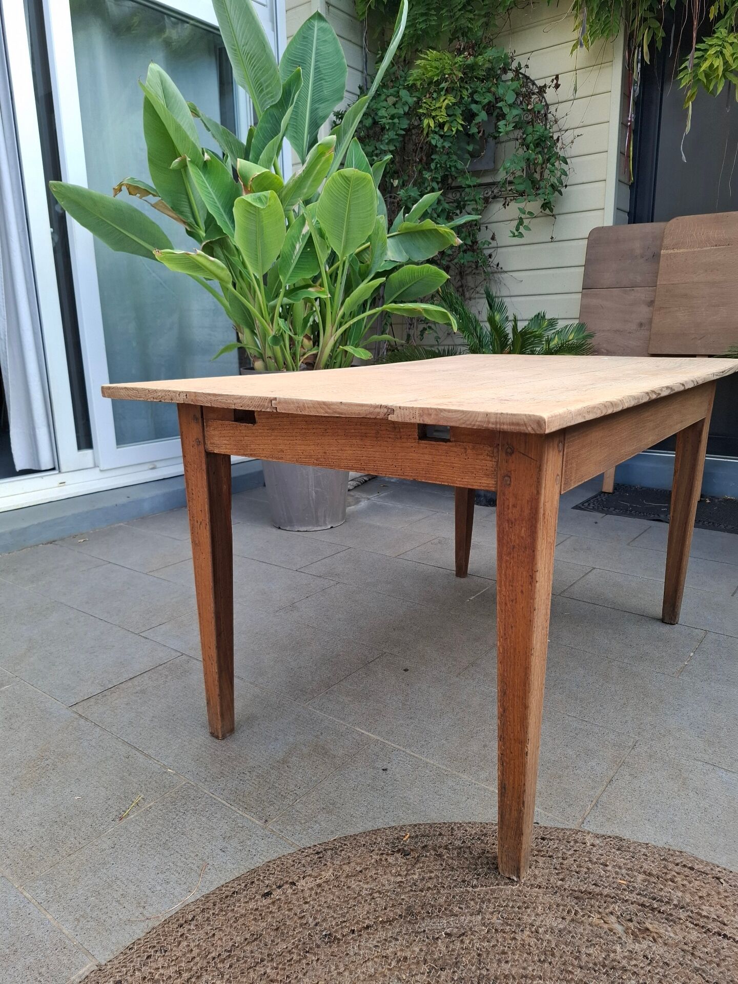No53 table de ferme avec rallonges