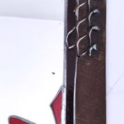 Miroir brutaliste métal et verre serti