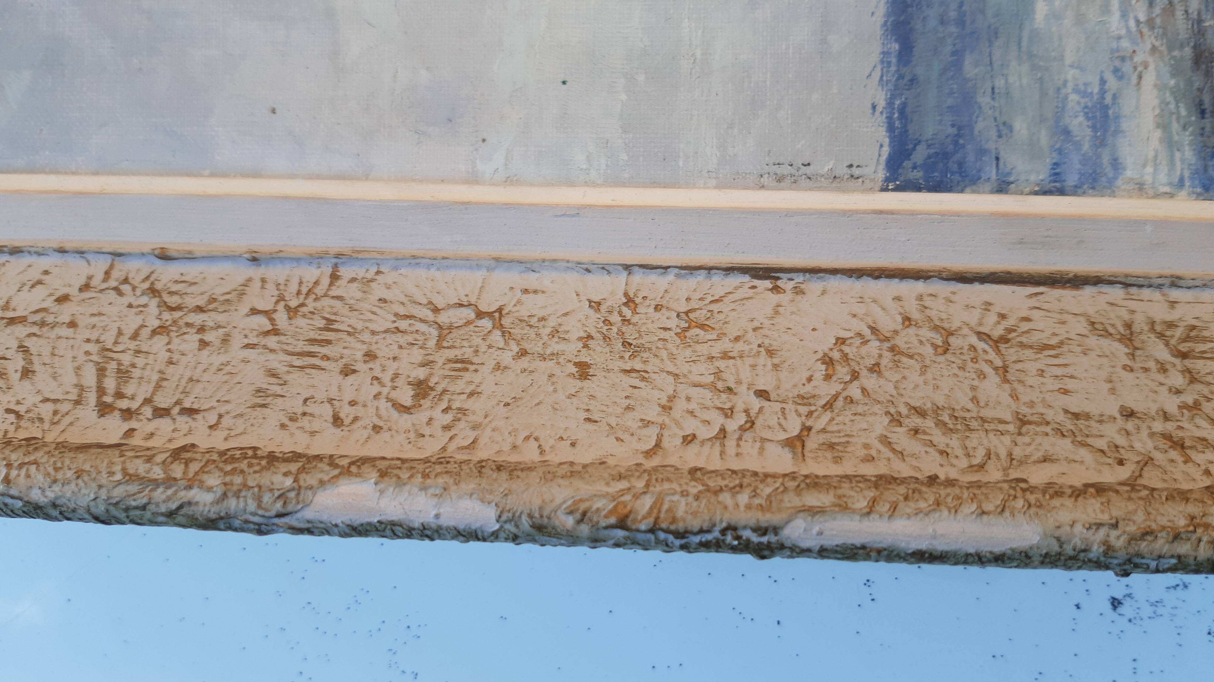 Old painting "Etretat upstream cliff"