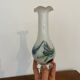 Vase type Murano blanche jaspé 
