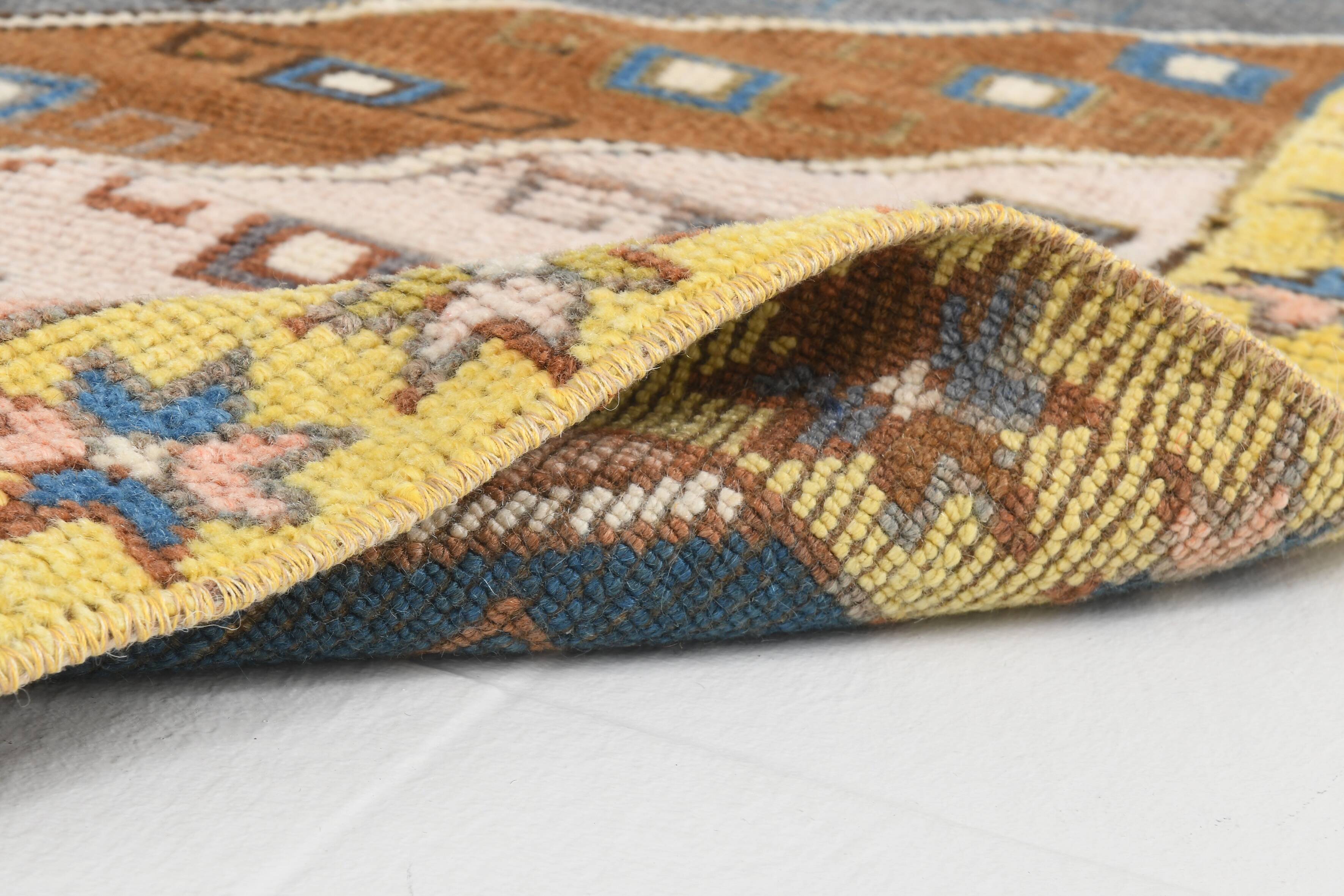2x9 Modern Oushak Runner Rug 77x277Cm
