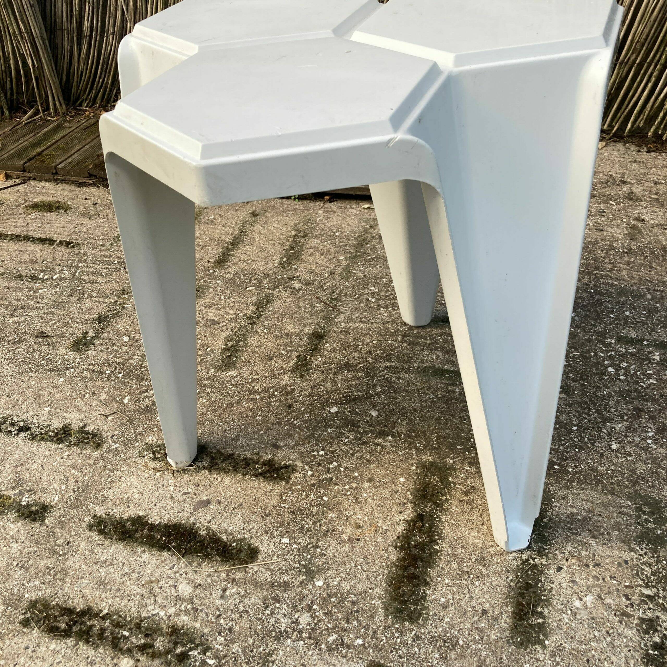 Vintage plastic side table