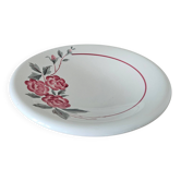 Antique fruit bowl on a pedestal in Sarreguemines earthenware.