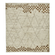 Handwoven Tribal One of a Kind 259 cm x 293 cm Beige Wool Carpet