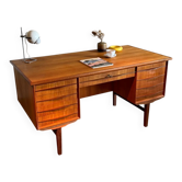 Vintage Scandinavian oak desk "Karl"