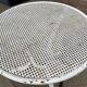 Pedestal table metal garden bistro 1950 vintage
