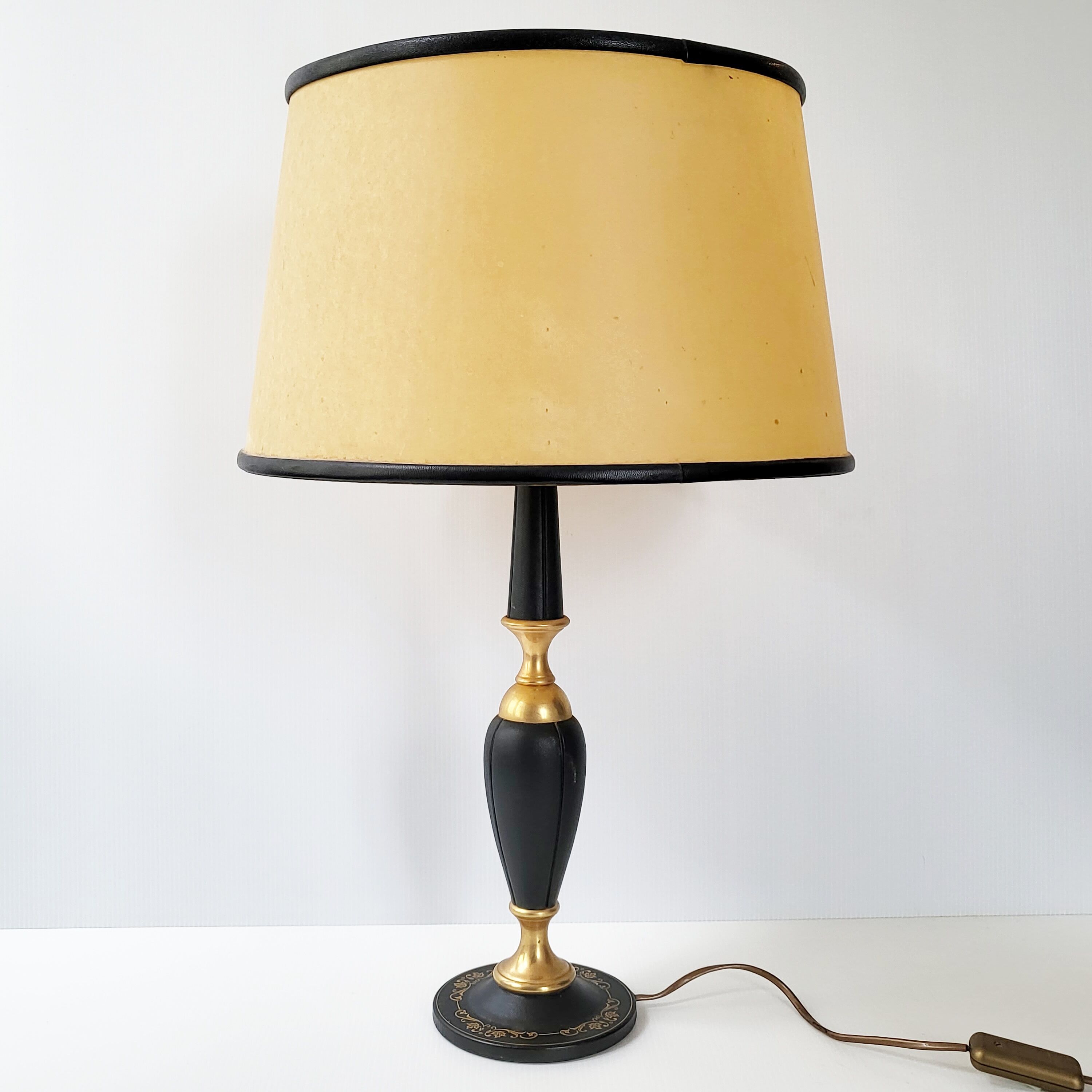 Leather lamp the Tanner 1970 vintage