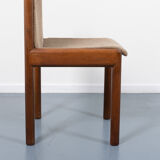 Set of 4 vintage Italian chairs 1970