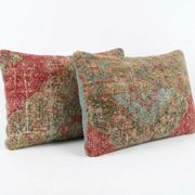 Set of 2 vintage Turkish cushion covers 41x61 cm