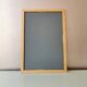 Miroir fleuri vintage en bois 80s   34x49cm