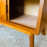 Vintage secretary on feet compass Scandinavian style, circa 50's